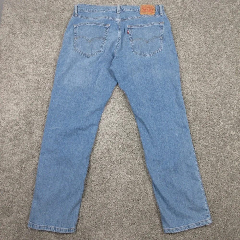Levis Jeans Mens 36x32 Blue 36x32 Blue 559 Relaxed Straight‎ Faded Denim Pants